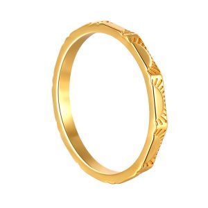 STERLING SILVER THIN SIMPLE RINGS GOLD