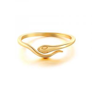GOLD SILVER COLOR SNAKE OPEN RINGS