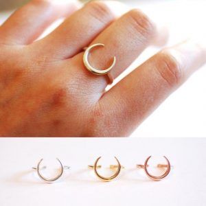 MOON SYMMETRICAL OPEN  RINGS